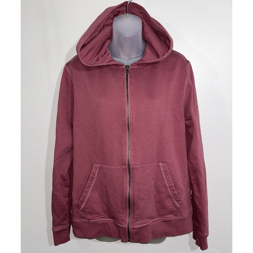 M Pact Organic Unisex Men’s Mauve One For All Full Zip Hoodie